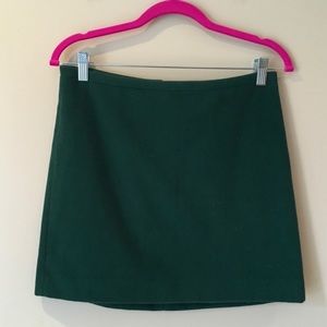 [Madewell] forest green in wool skirt
